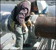 Inspecting a Pipe Shoe
